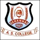A S College, Khanna logo