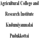 Agricultural College and Research Institute, Kudumiyanmalai, Pudukkottai logo