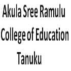 Akula Sree Ramulu College of Education, Tanuku logo