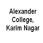 Alexander College, Karim Nagar logo