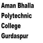 Aman Bhalla Polytechnic College, Gurdaspur logo