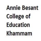 Annie Besant College of Education, Khammam logo