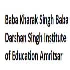 Baba Kharak Singh Baba Darshan Singh Institute of Education, Amritsar logo
