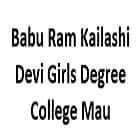 Babu Ram Kailashi Devi Girls Degree College, Mau logo