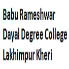 Babu Rameshwar Dayal Degree College, Lakhimpur Kheri logo
