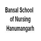 Bansal School of Nursing, Hanumangarh logo