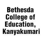 Bethesda College of Education, Kanyakumari logo
