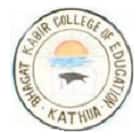 Bhagat Kabir College of Education, Kathua logo