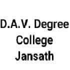 DAV Degree College, Jansath logo