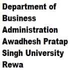 Department of Business Administration, Awadhesh Pratap Singh University, Rewa logo