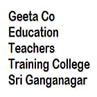 Geeta Co Education Teachers Training College, Sri Ganganagar logo