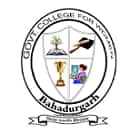 Government College For Women, Bahadurgarh logo