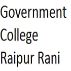 Government College, Raipur Rani logo