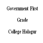 Government First Grade College, Halagur logo
