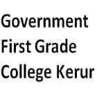 Government First Grade College, Kerur logo