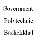 Government Polytechnic, Bachelikhal logo