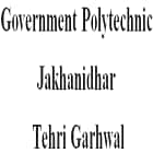 Government Polytechnic Jakhanidhar, Tehri Garhwal logo