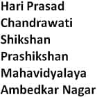 Hari Prasad Chandrawati Shikshan Prashikshan Mahavidyalaya, Ambedkar Nagar logo