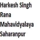Harkesh Singh Rana Mahavidyalaya, Saharanpur logo