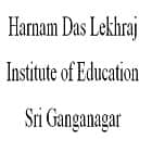 Harnam Das Lekhraj Institute of Education, Sri Ganganagar logo