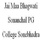 Jai Maa Bhagwati Sonanchal PG College, Sonebhadra logo