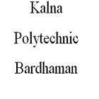 Kalna Polytechnic, Bardhaman logo