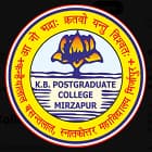 KBPG College, Mirzapur logo