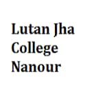 Lutan Jha College, Nanour logo