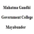 Mahatma Gandhi Government College, Mayabunder logo