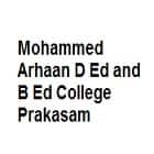 Mohammed Arhaan D Ed and B Ed College, Prakasam logo