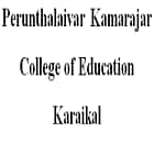 Perunthalaivar Kamarajar College of Education, Karaikal logo
