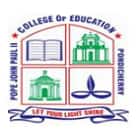 Pope John Paul II College of Education, Puducherry logo