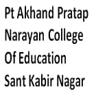 Pt Akhand Pratap Narayan College of Education, Sant Kabir Nagar logo