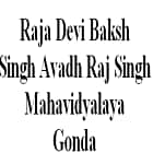 Raja Devi Baksh Singh Avadh Raj Singh Mahavidyalaya, Gonda logo