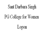 Sant Darbara Singh PG College for Women, Lopon logo