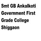 Smt GB Ankalkoti Government First Grade College, Shiggaon logo