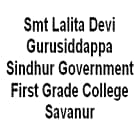 Smt Lalita Devi Gurusiddappa Sindhur Government First Grade College, Savanur logo