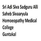 Sri Adi Siva Sadguru Alli Saheb Sivaaryula Homoeopathy Medical College, Guntakal logo