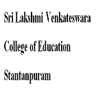 Sri Lakshmi Venkateswara College of Education, Stantanpuram logo
