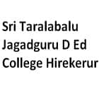 Sri Taralabalu Jagadguru D Ed College, Hirekerur logo