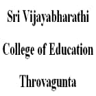 Sri Vijayabharathi College of Education, Throvagunta logo