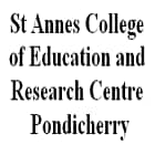 St Anne's College of Education and Research Centre, Pondicherry logo