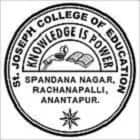 St Josephs College of Education, Anantapur logo