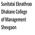 Sunitatai Eknathrao Dhakane College of Management, Shevgaon logo