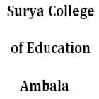 Surya College of Education, Ambala logo