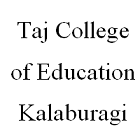 Taj College of Education, Kalaburagi logo