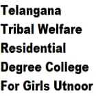Telangana Tribal Welfare Residential Degree College For Girls, Utnoor logo