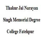 Th Jai Narayan Singh Memorial Degree College, Fatehpur logo