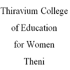 Thiravium College of Education for Women, Theni logo