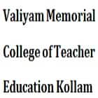 Valiyam Memorial College of Teacher Education, Kollam logo